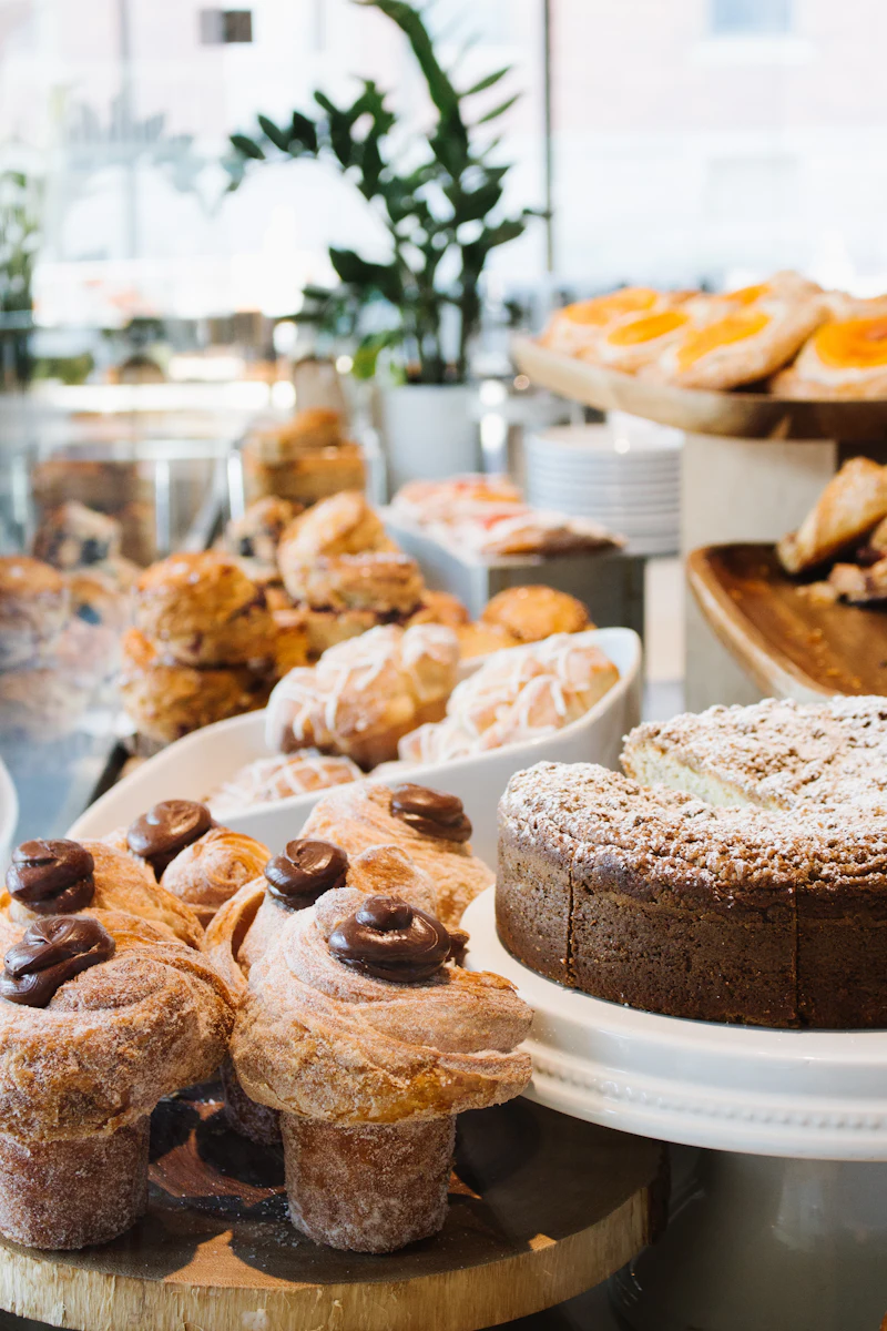 Cardamom knots and pastries
